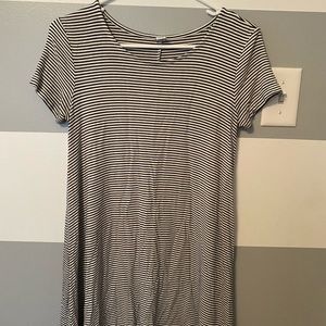 Black and White Striped Dress/ Offers Welcome